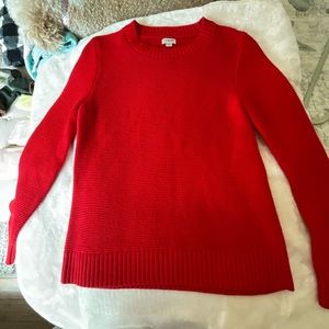 Red j crew sweater